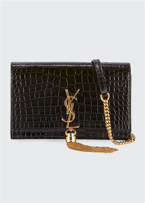 ysl gold cross chain|ysl wallet on chain sale.